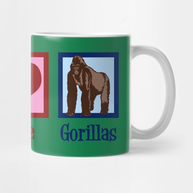 Peace Love Gorillas by epiclovedesigns